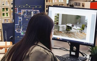 Product design and engineering screen for office furniture