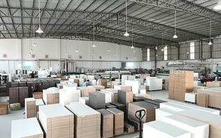 Office furniture production and manufacturing workshop