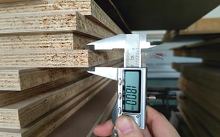Quality inspection measurement for furniture boards