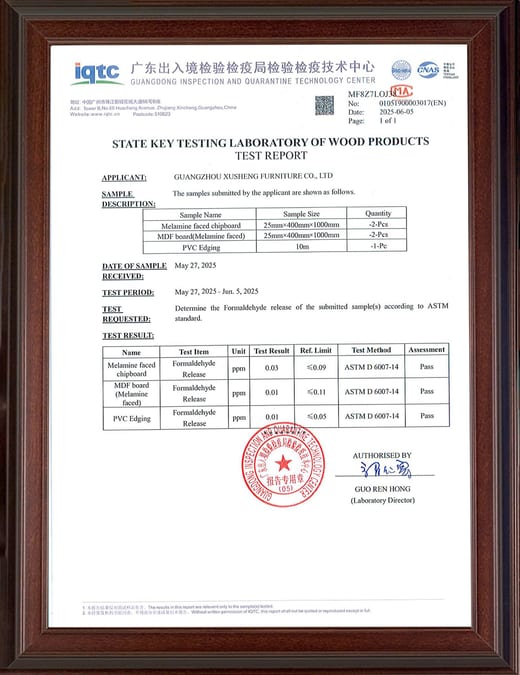 Inspection and Quarantine certificate