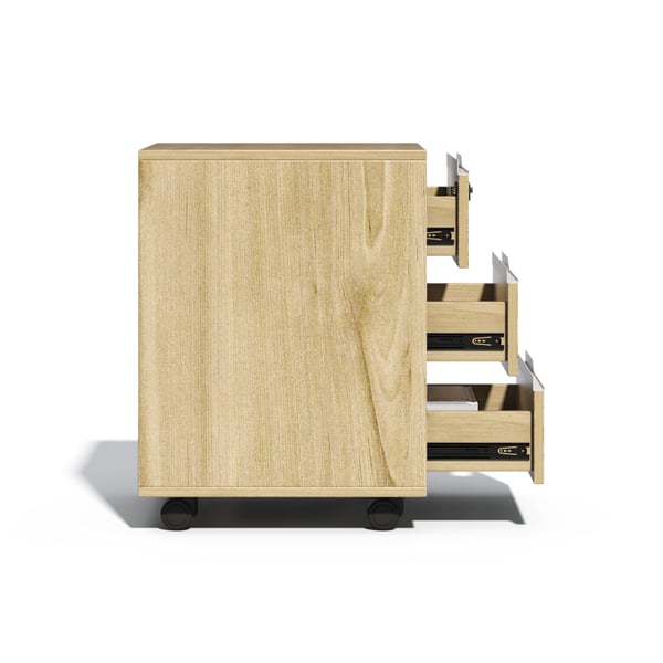 MAC Three - Drawer Mobile Cabinet With Password Lock