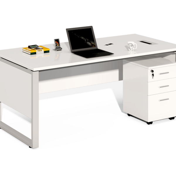ONLY Simple Modern Manager'S Steel - Framed Office Desk