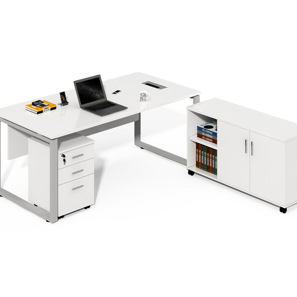 Only CEO Desk With Storage Cabinet