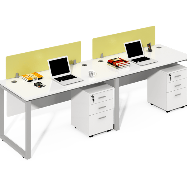 ONLY 2 - Seater Modern - Style Employee Computer Desk