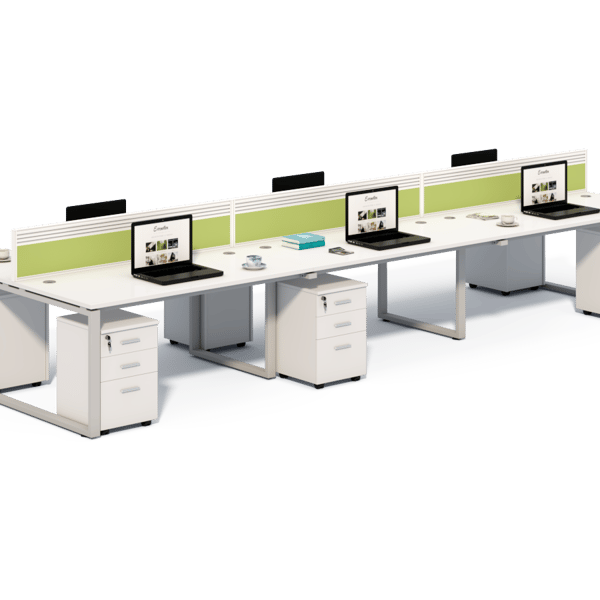 ONLY Creative Steel - Framed Partitioned Desk