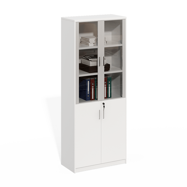 ONLY Storage Cabinet With Transparent Glass Doors