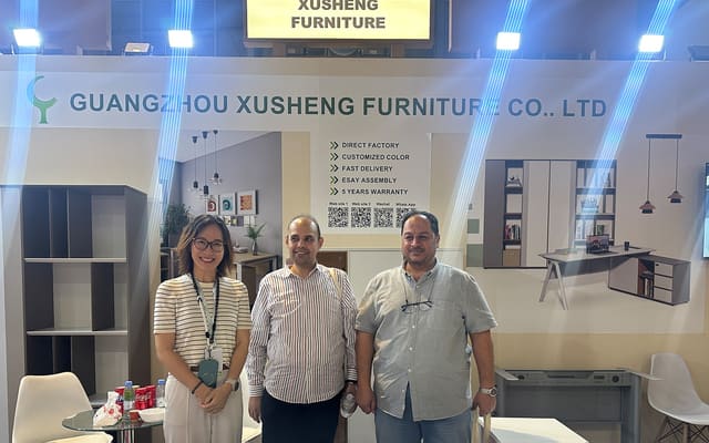 XuSheng Furniture booth at Riyadh exhibition