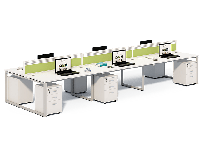 ONLY Creative Steel - Framed Partitioned Desk