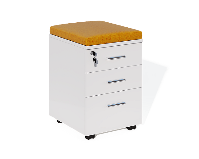 ONLY Mobile Cabinet With Cushion And Three Drawers