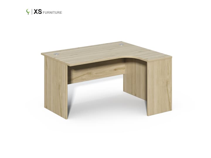 L-Shaped Corner Desk mit Rounded Corners