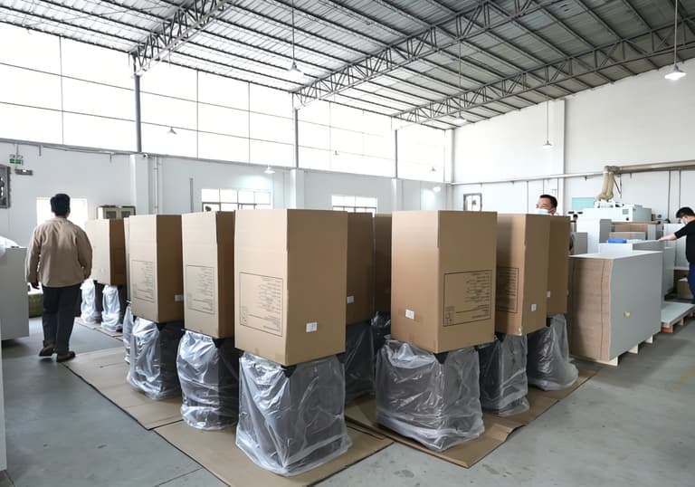 XuSheng office furniture production floor in Guangzhou