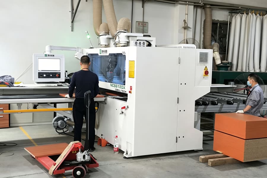 CNC drilling machine used for office furniture panel drilling
