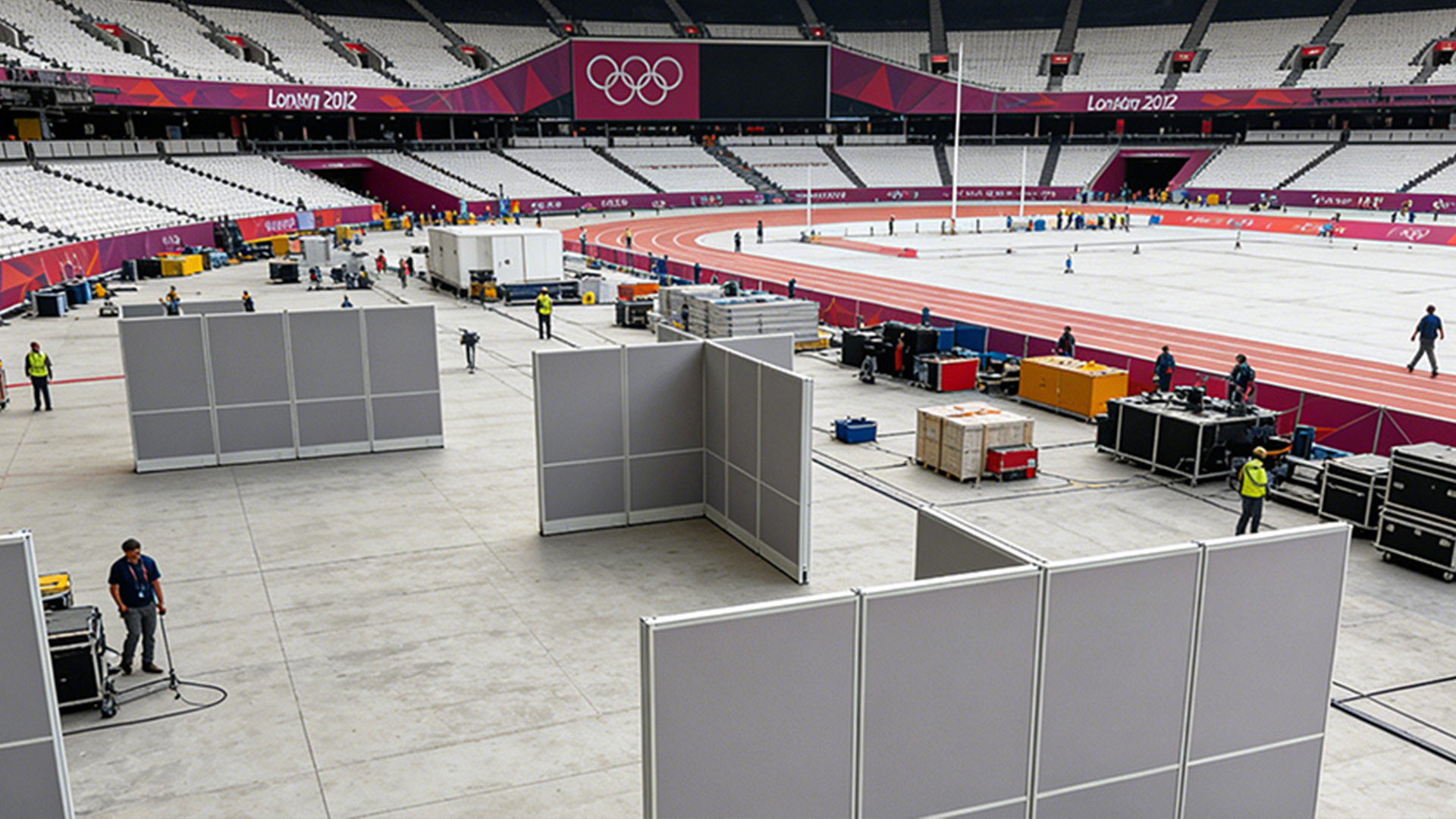 Custom office partitions for the 2012 London Olympics - image 1