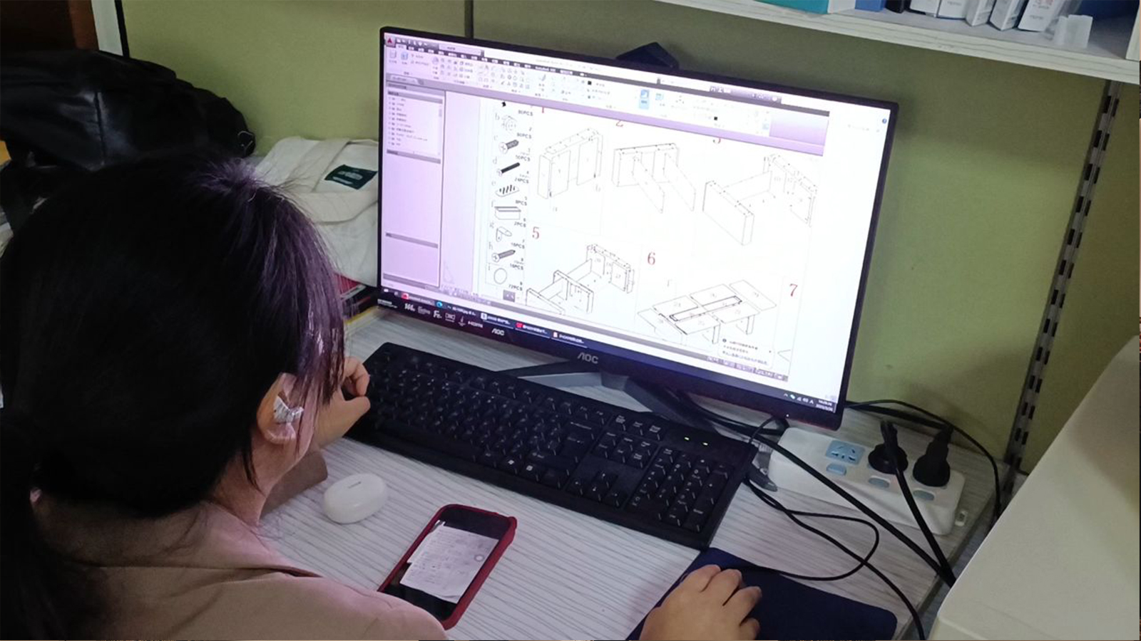 Customized office furniture orders