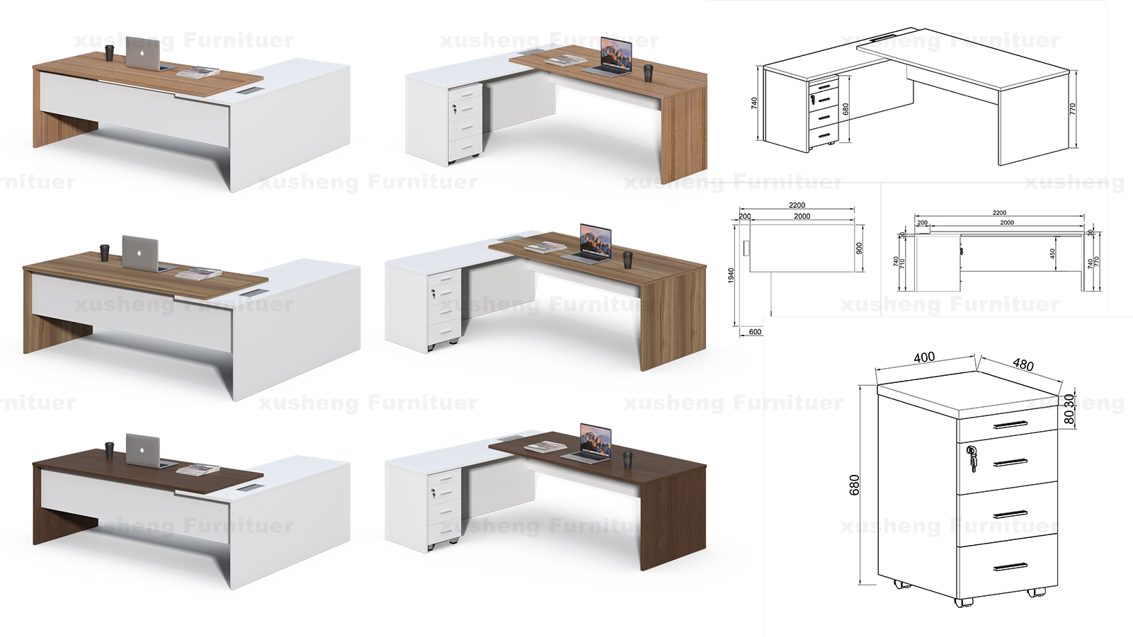 Office desk color options